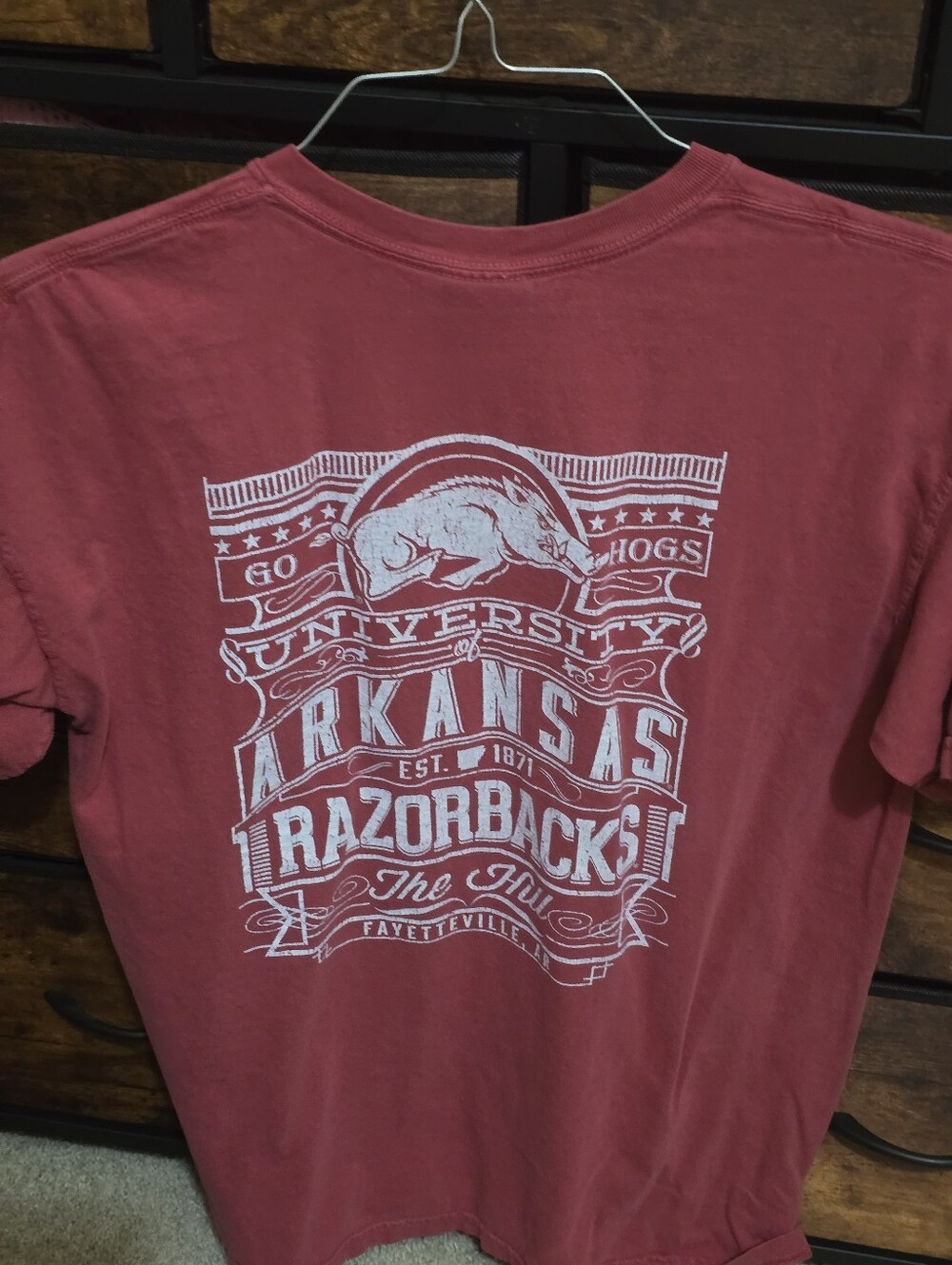 Arkansas Razorback Red Short-Sleeve Crewneck T-Shirt - Picture 3 of 4